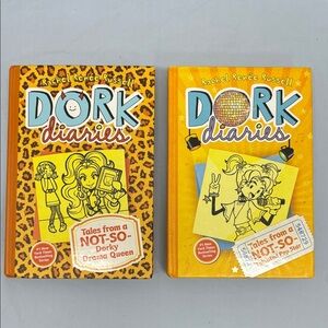 Lot 2 DORK DIARIES Not So Talented Pop Star & Not so Dorky Drama Queen Hardcover